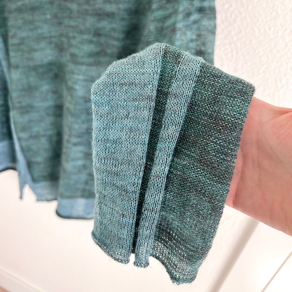 OSKA green asymmetrical lightweight sweater / size 10 - Picture 6 of 6